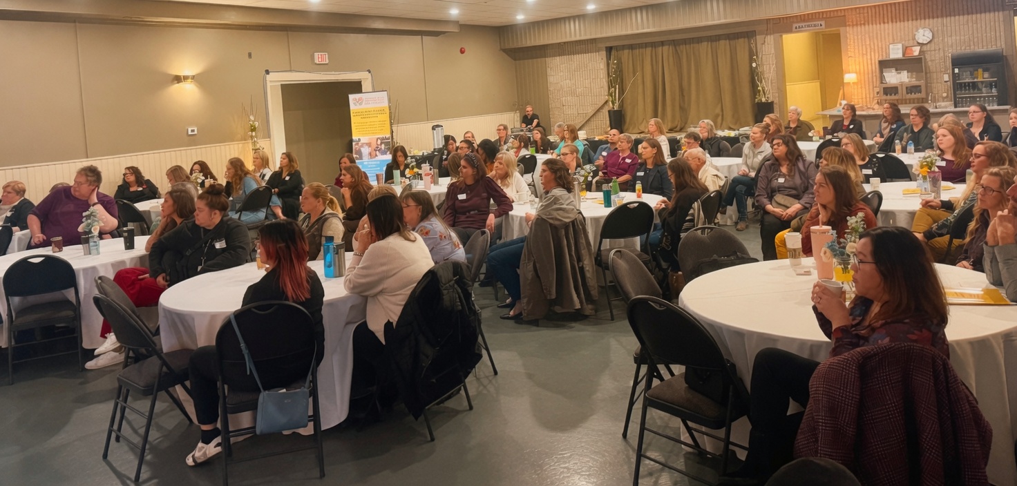 An audience listening during an Inclusion and Co. presentation